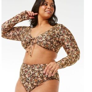 Rip Curl Sea Of Dreams Crop Long Sleeve Surf Swim Top
